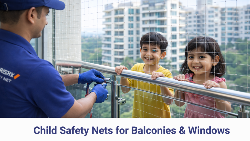 Child Safety Nets for Balconies & Windows